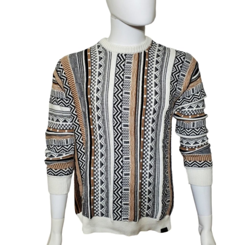 Hollister crew Multicolor Textured Pattern sweater